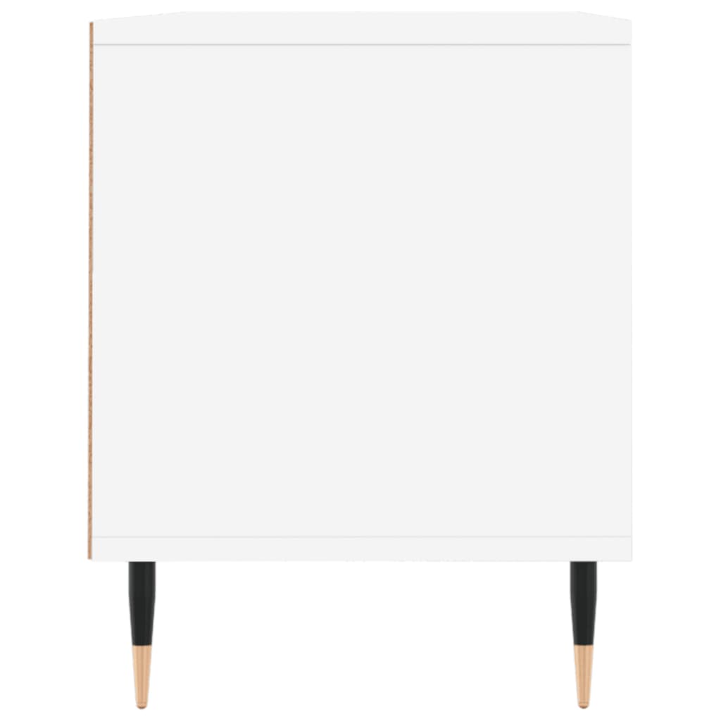 vidaXL Comodă TV, alb, 100x34,5x44,5 cm, lemn prelucrat vidaXL Comodă TV, alb, 100x34,5x44,5 cm, lemn prelucrat