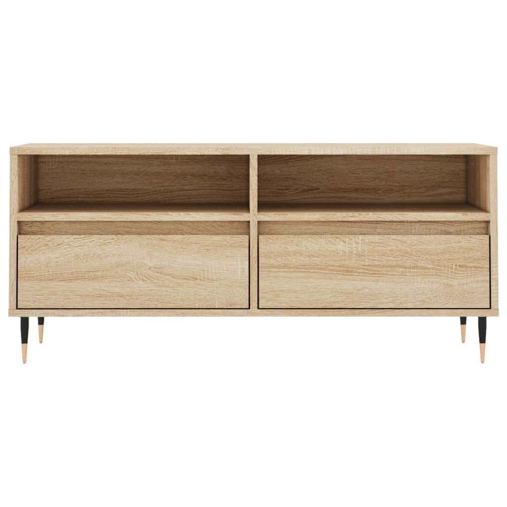 vidaXL Comodă TV, stejar sonoma, 100x34,5x44,5 cm, lemn prelucrat vidaXL Comodă TV, stejar sonoma, 100x34,5x44,5 cm, lemn prelucrat