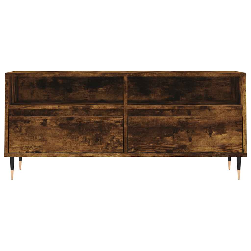 vidaXL Comodă TV, stejar fumuriu, 100x34,5x44,5 cm, lemn prelucrat vidaXL Comodă TV, stejar fumuriu, 100x34,5x44,5 cm, lemn prelucrat