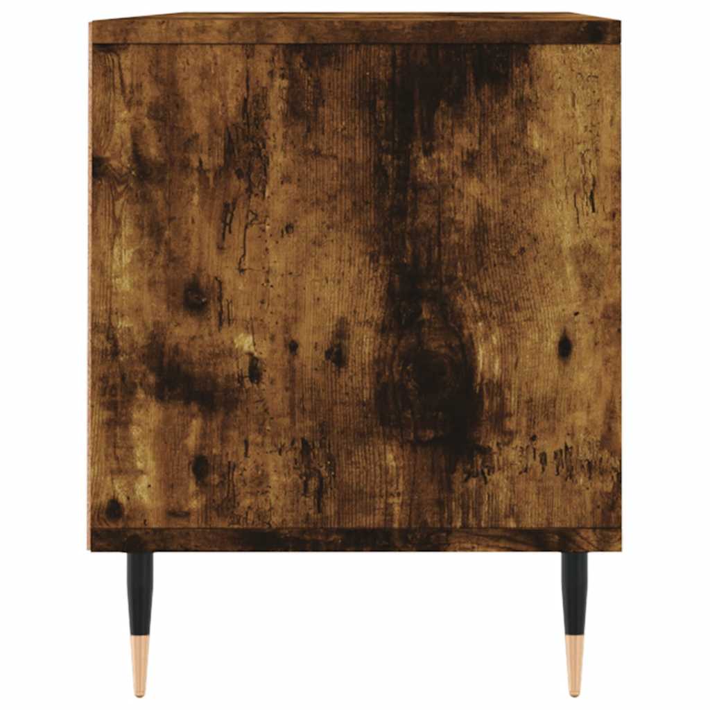 vidaXL Comodă TV, stejar fumuriu, 100x34,5x44,5 cm, lemn prelucrat vidaXL Comodă TV, stejar fumuriu, 100x34,5x44,5 cm, lemn prelucrat
