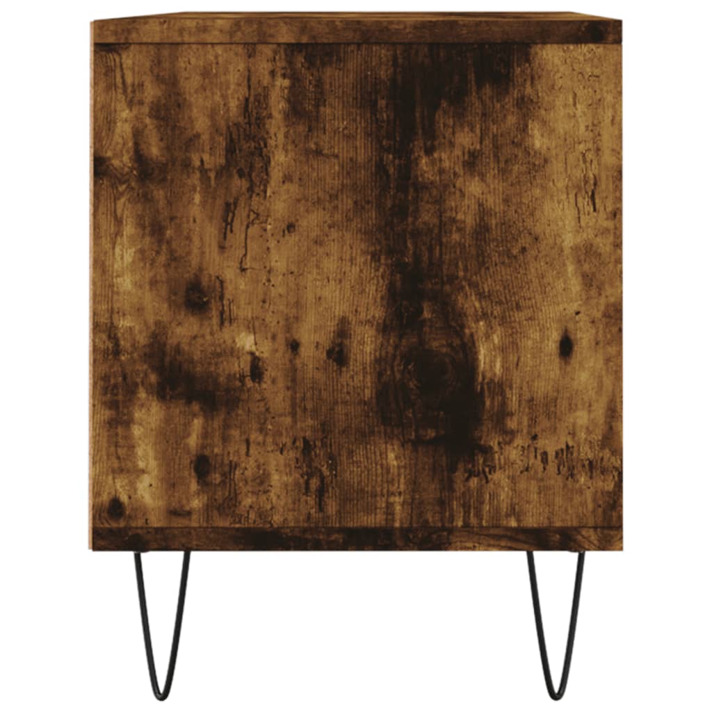 vidaXL Comodă TV, stejar fumuriu, 100x34,5x44,5 cm, lemn prelucrat vidaXL Comodă TV, stejar fumuriu, 100x34,5x44,5 cm, lemn prelucrat