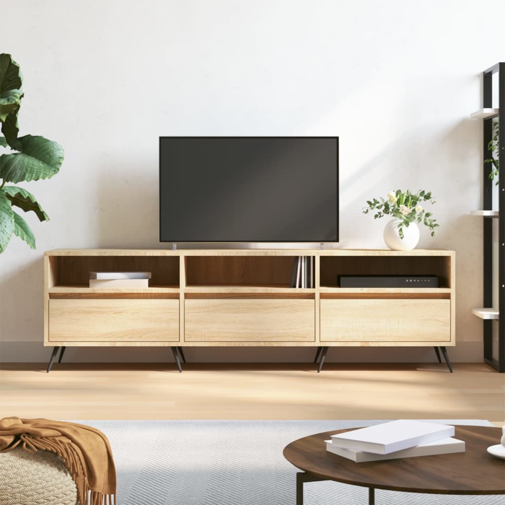 vidaXL Comodă TV, stejar sonoma, 150x30x44,5 cm, lemn prelucrat vidaXL Comodă TV, stejar sonoma, 150x30x44,5 cm, lemn prelucrat