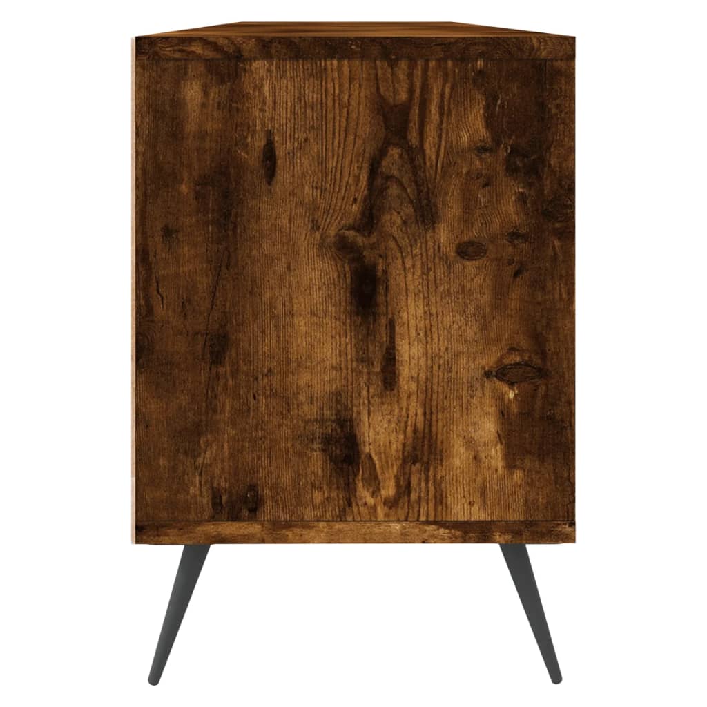 vidaXL Comodă TV, stejar fumuriu, 150x30x44,5 cm, lemn prelucrat