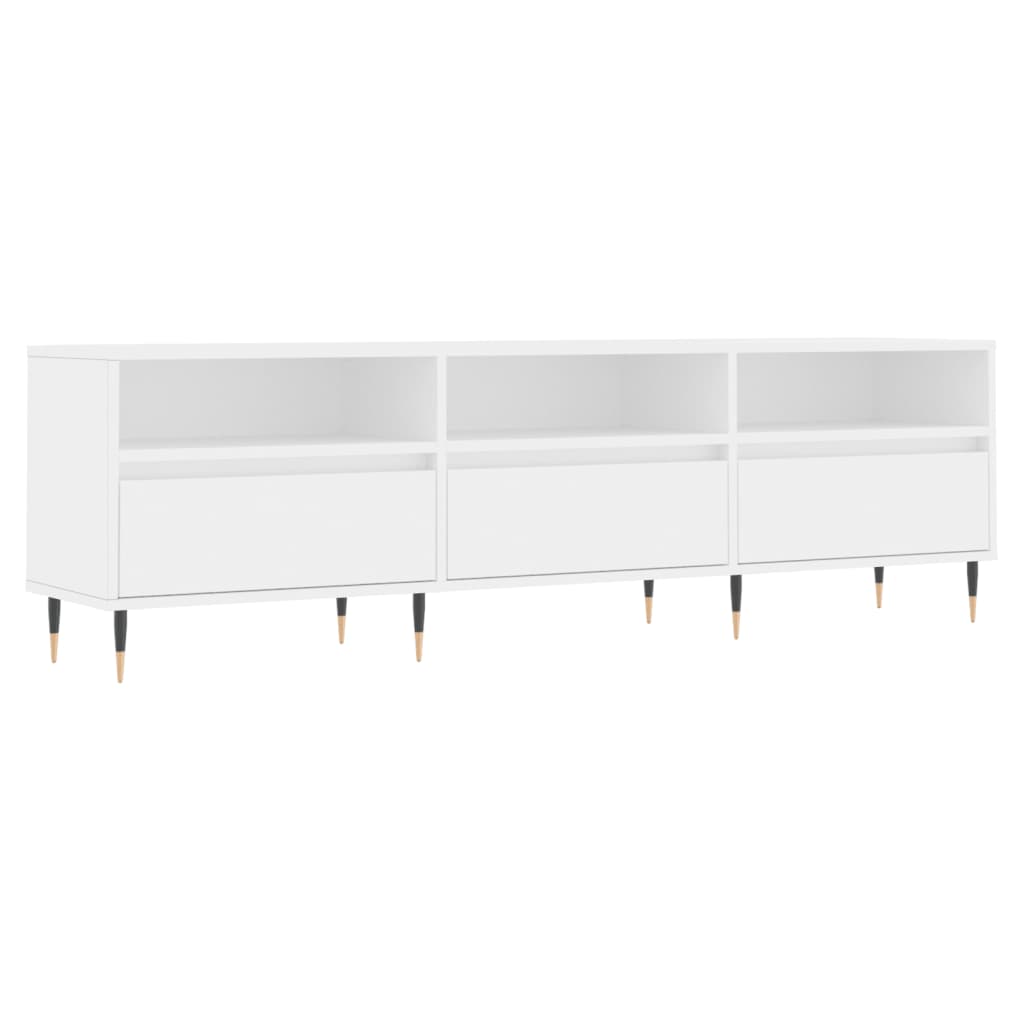 vidaXL Comodă TV, alb, 150x30x44,5 cm, lemn prelucrat vidaXL Comodă TV, alb, 150x30x44,5 cm, lemn prelucrat