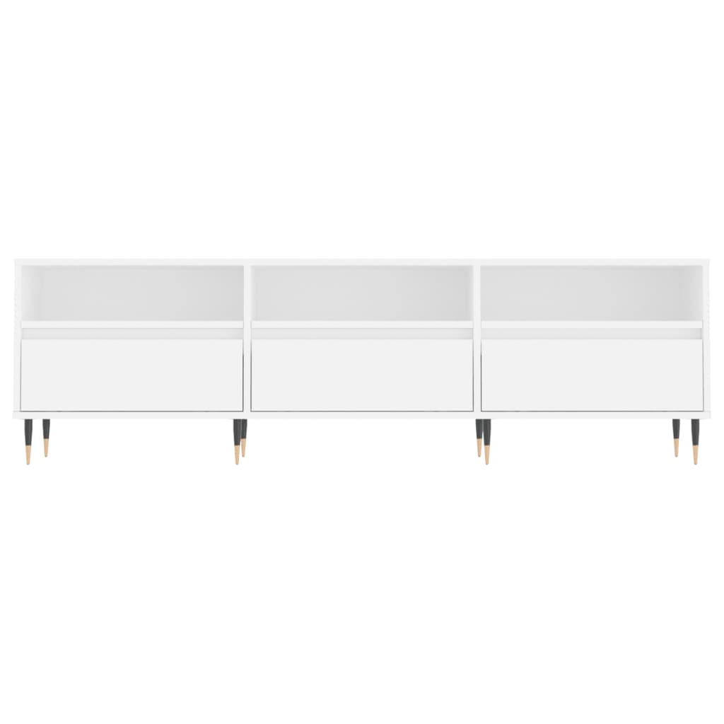 vidaXL Comodă TV, alb, 150x30x44,5 cm, lemn prelucrat vidaXL Comodă TV, alb, 150x30x44,5 cm, lemn prelucrat
