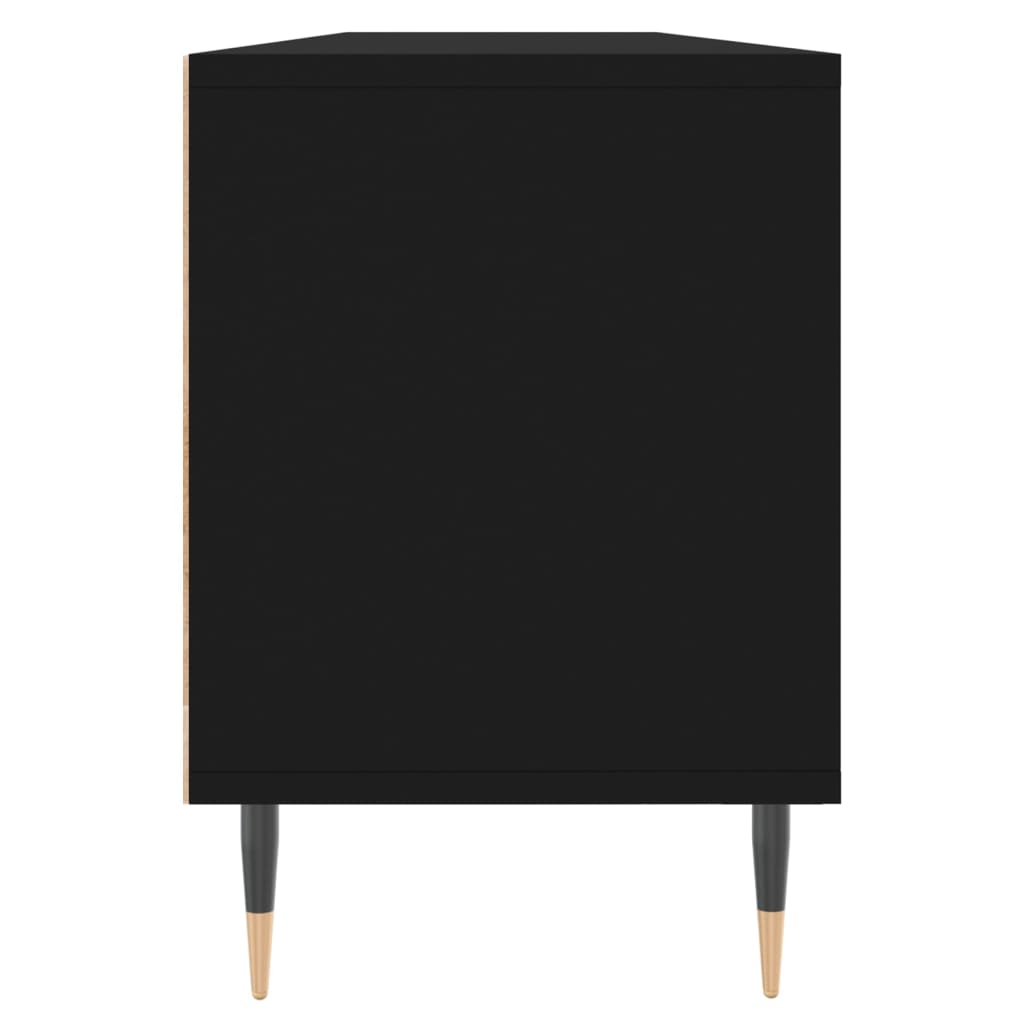 vidaXL Comodă TV, negru, 150x30x44,5 cm, lemn prelucrat