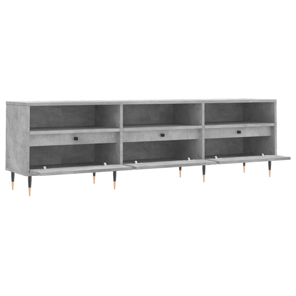 vidaXL Comodă TV, gri beton, 150x30x44,5 cm, lemn prelucrat vidaXL Comodă TV, gri beton, 150x30x44,5 cm, lemn prelucrat