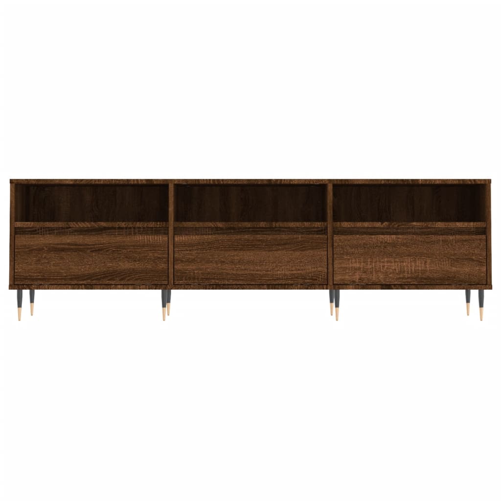 vidaXL Comodă TV, stejar maro, 150x30x44,5 cm, lemn prelucrat