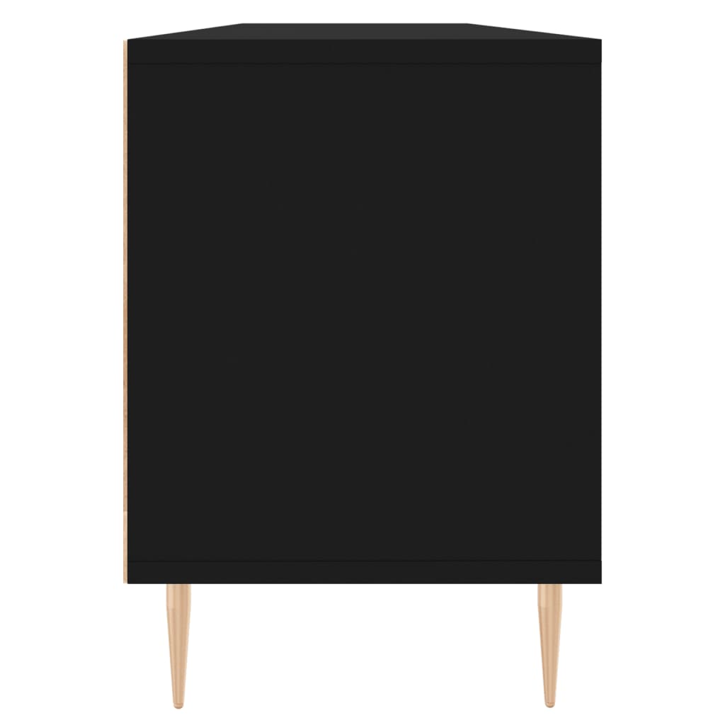 vidaXL Comodă TV, negru, 150x30x44,5 cm, lemn prelucrat