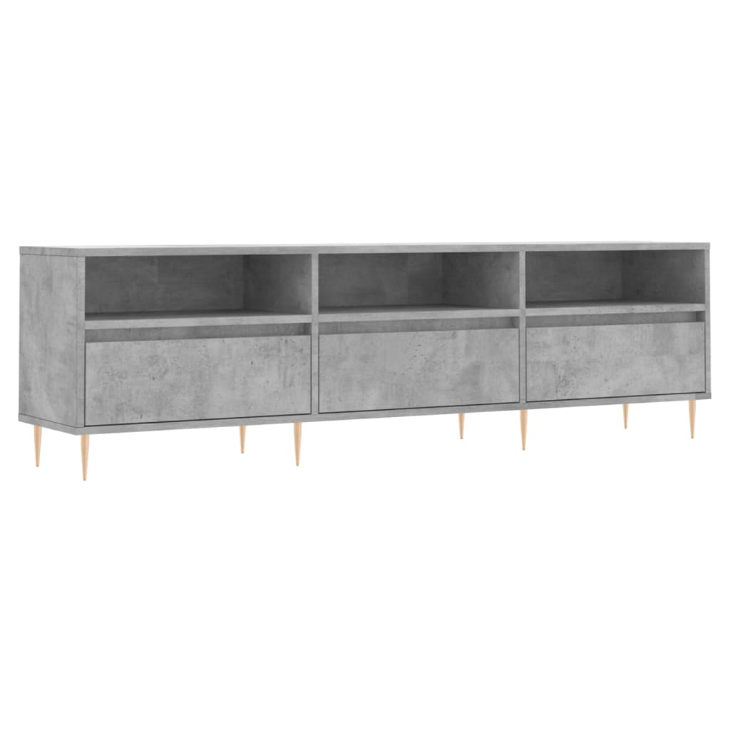 vidaXL Comodă TV, gri beton, 150x30x44,5 cm, lemn prelucrat vidaXL Comodă TV, gri beton, 150x30x44,5 cm, lemn prelucrat
