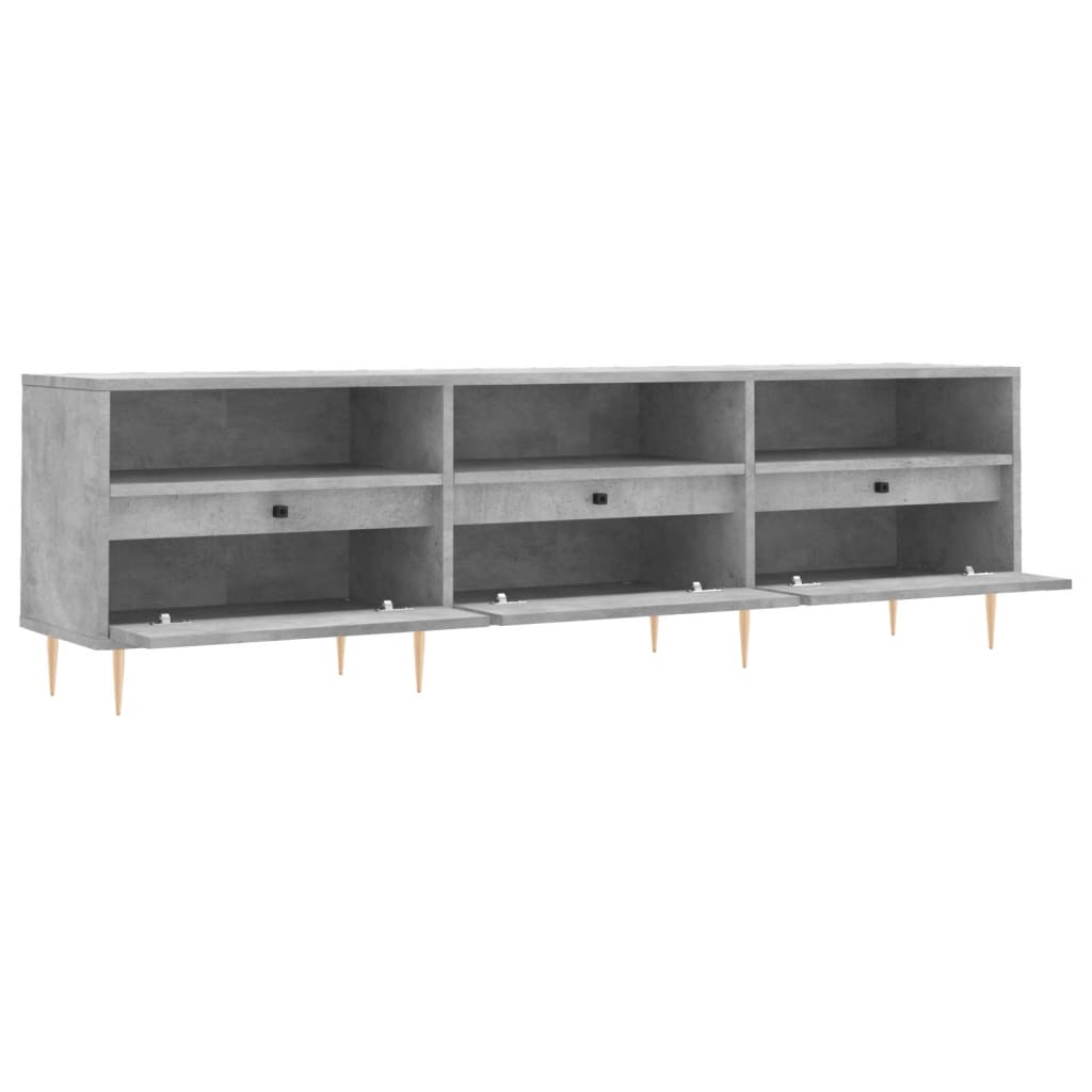 vidaXL Comodă TV, gri beton, 150x30x44,5 cm, lemn prelucrat vidaXL Comodă TV, gri beton, 150x30x44,5 cm, lemn prelucrat