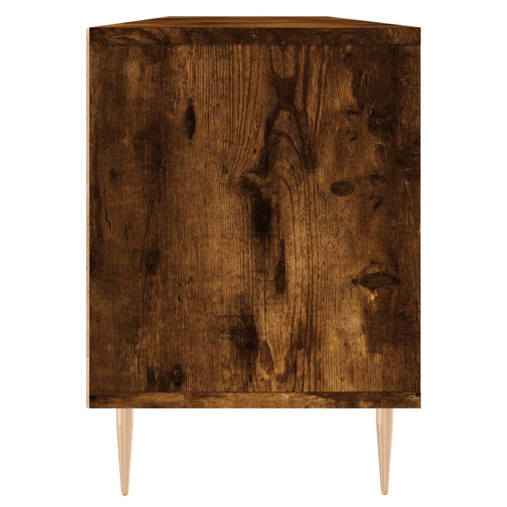 vidaXL Comodă TV, stejar fumuriu, 150x30x44,5 cm, lemn prelucrat