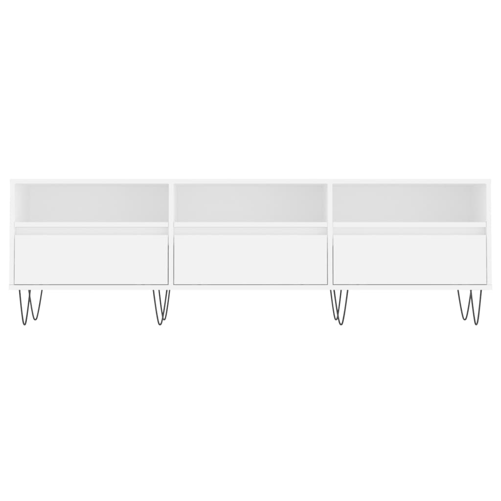 vidaXL Comodă TV, alb, 150x30x44,5 cm, lemn prelucrat vidaXL Comodă TV, alb, 150x30x44,5 cm, lemn prelucrat