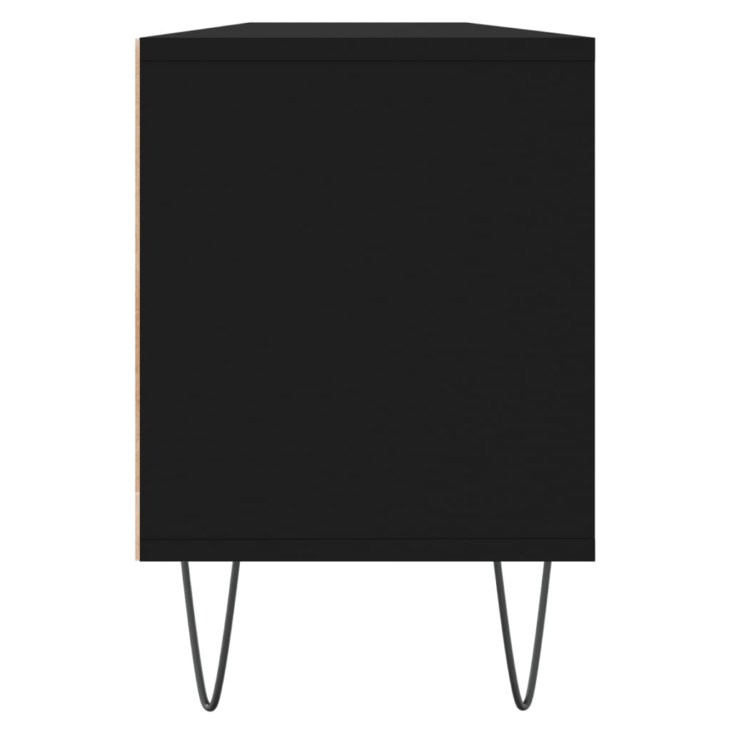 vidaXL Comodă TV, negru, 150x30x44,5 cm, lemn prelucrat