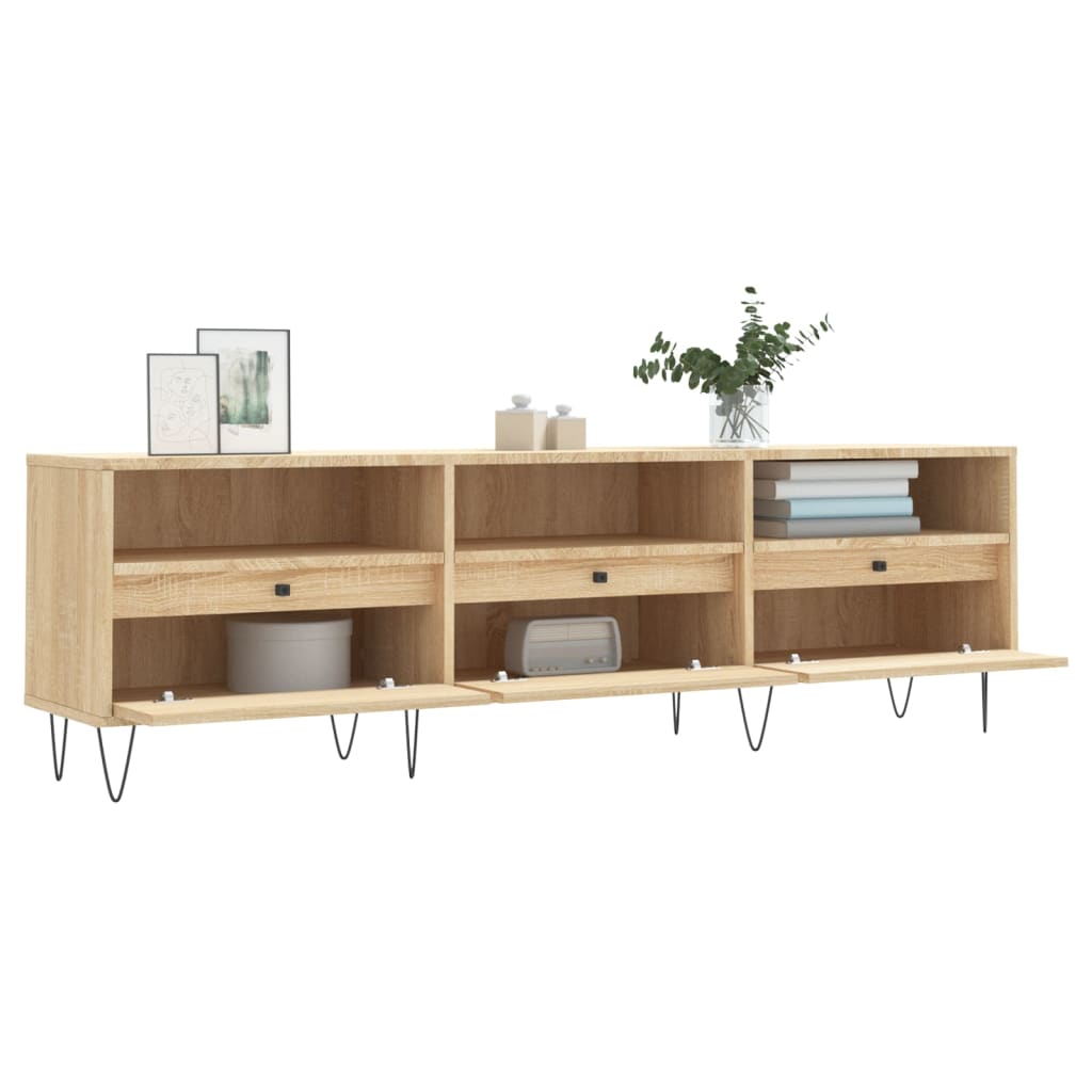 vidaXL Comodă TV, stejar sonoma, 150x30x44,5 cm, lemn prelucrat vidaXL Comodă TV, stejar sonoma, 150x30x44,5 cm, lemn prelucrat