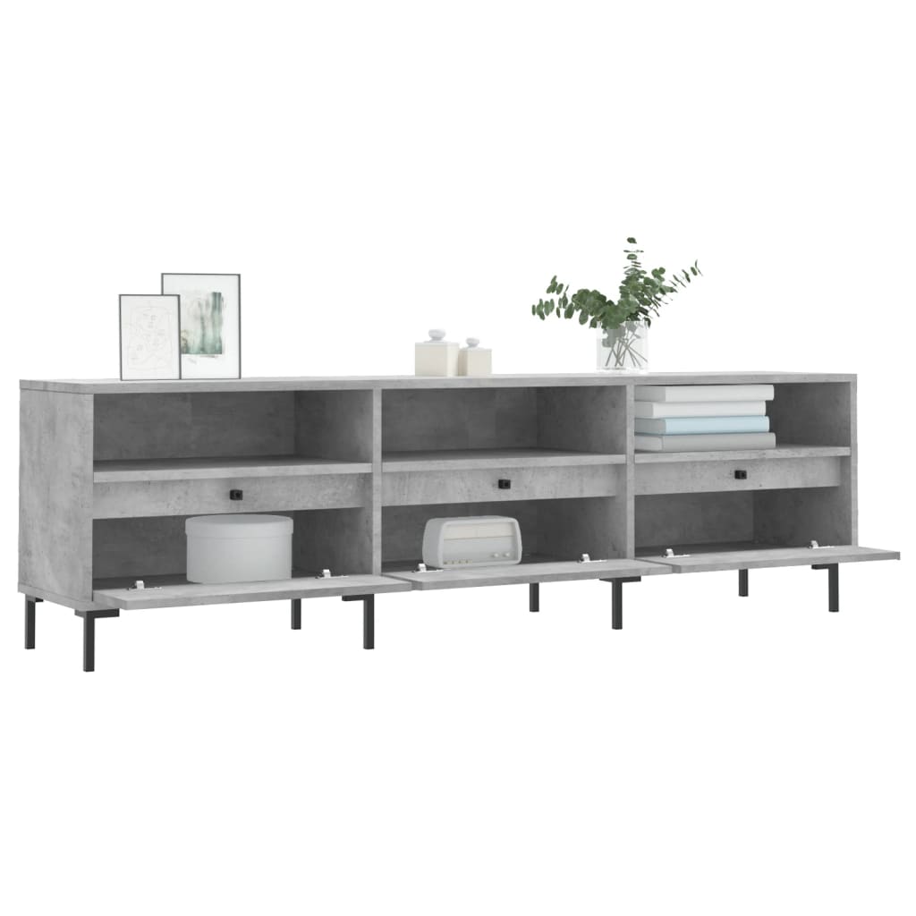 vidaXL Comodă TV, gri beton, 150x30x44,5 cm, lemn prelucrat vidaXL Comodă TV, gri beton, 150x30x44,5 cm, lemn prelucrat