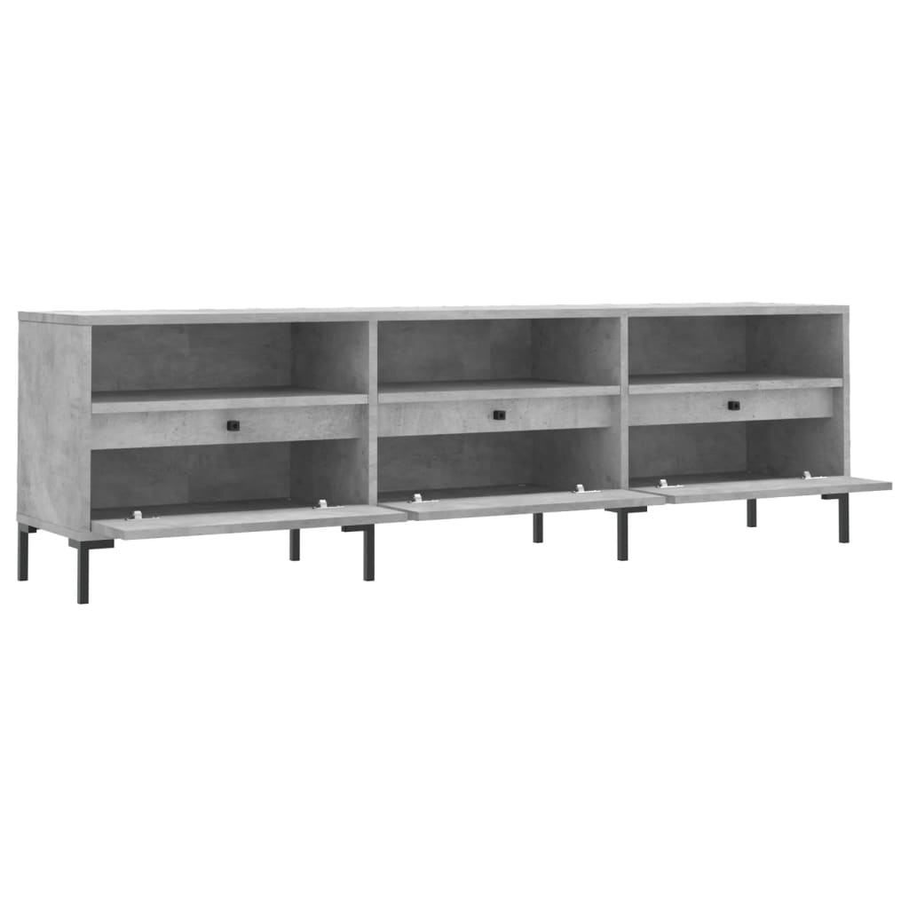 vidaXL Comodă TV, gri beton, 150x30x44,5 cm, lemn prelucrat vidaXL Comodă TV, gri beton, 150x30x44,5 cm, lemn prelucrat