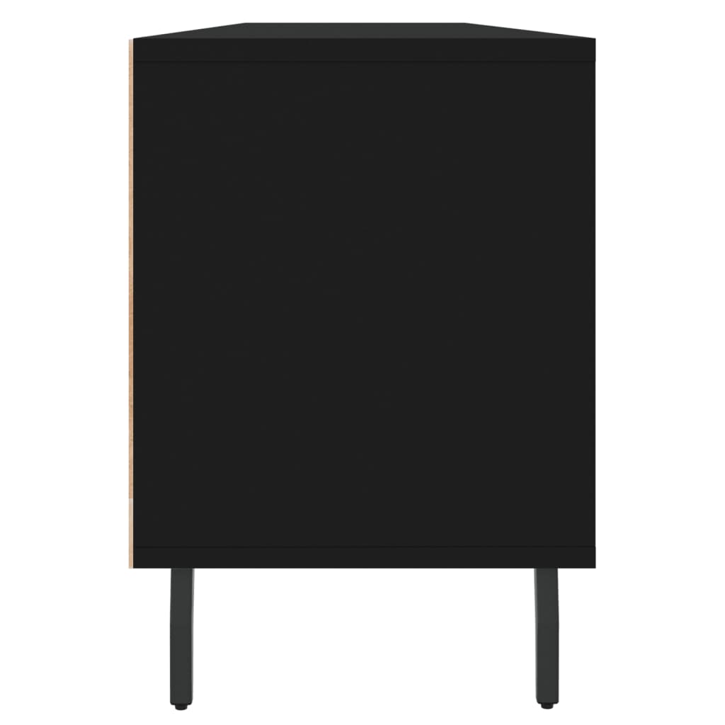 vidaXL Comodă TV, negru, 150x30x44,5 cm, lemn prelucrat