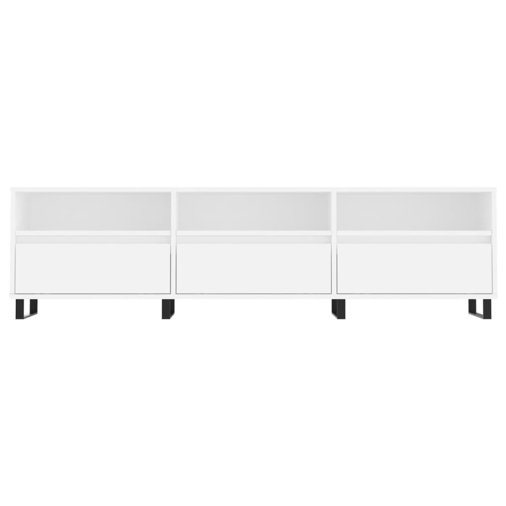 vidaXL Comodă TV, alb, 150x30x44,5 cm, lemn prelucrat vidaXL Comodă TV, alb, 150x30x44,5 cm, lemn prelucrat