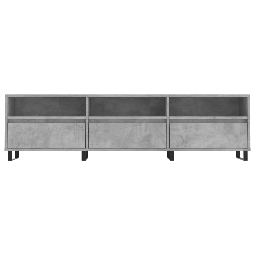 vidaXL Comodă TV, gri beton, 150x30x44,5 cm, lemn prelucrat vidaXL Comodă TV, gri beton, 150x30x44,5 cm, lemn prelucrat