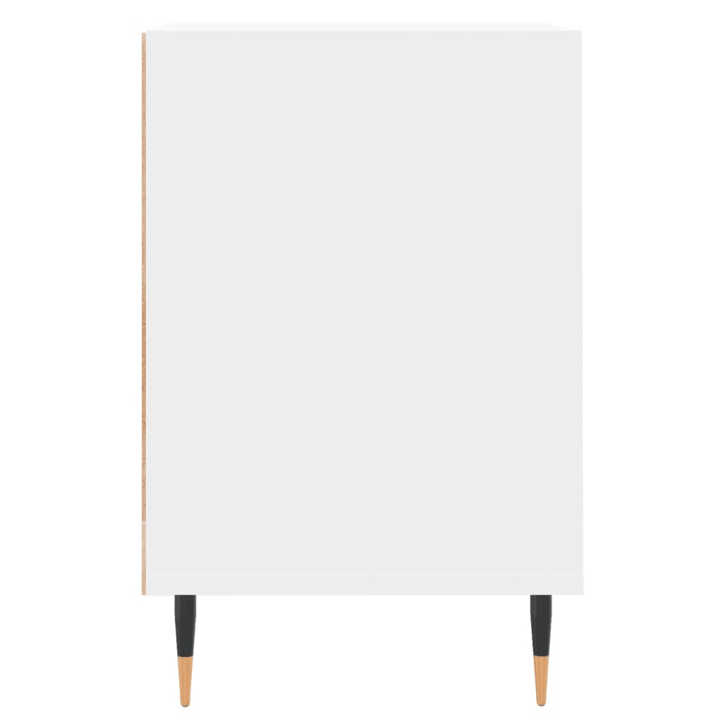 vidaXL Comodă TV, alb, 100x35x55 cm, lemn prelucrat