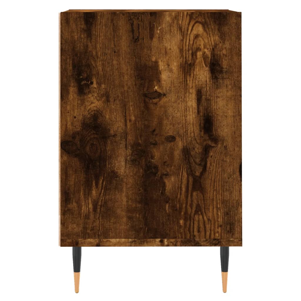 vidaXL Comodă TV, stejar fumuriu, 100x35x55 cm, lemn prelucrat vidaXL Comodă TV, stejar fumuriu, 100x35x55 cm, lemn prelucrat