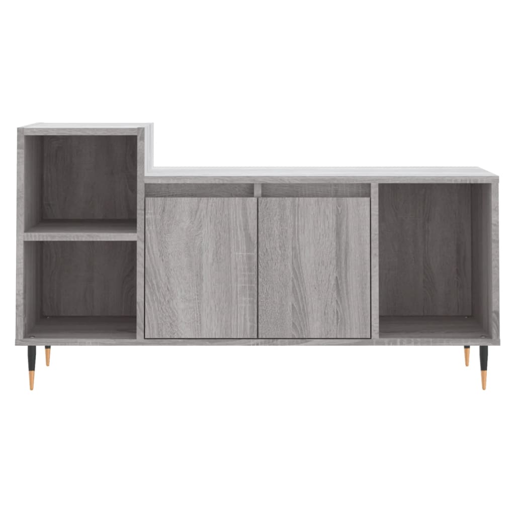 vidaXL Comodă TV, gri sonoma, 100x35x55 cm, lemn prelucrat vidaXL Comodă TV, gri sonoma, 100x35x55 cm, lemn prelucrat