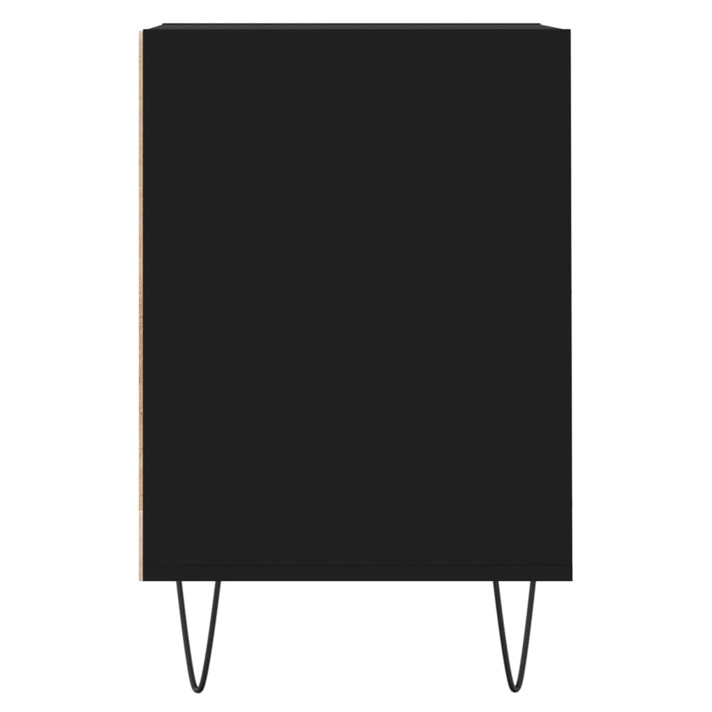 vidaXL Comodă TV, negru, 100x35x55 cm, lemn prelucrat