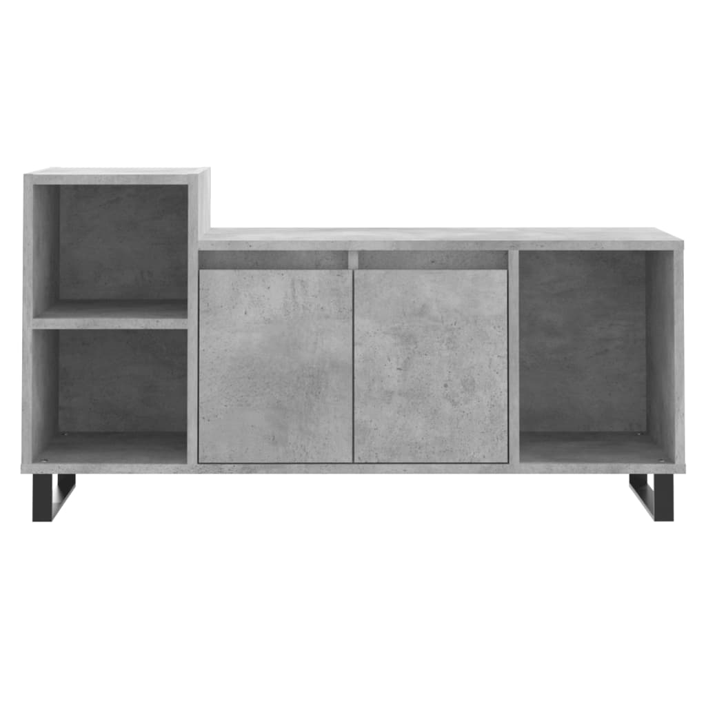 vidaXL Comodă TV, gri beton, 100x35x55 cm, lemn prelucrat vidaXL Comodă TV, gri beton, 100x35x55 cm, lemn prelucrat