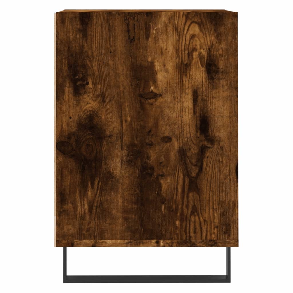 vidaXL Comodă TV, stejar fumuriu, 100x35x55 cm, lemn prelucrat vidaXL Comodă TV, stejar fumuriu, 100x35x55 cm, lemn prelucrat