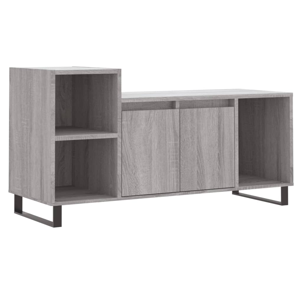 vidaXL Comodă TV, gri sonoma, 100x35x55 cm, lemn prelucrat vidaXL Comodă TV, gri sonoma, 100x35x55 cm, lemn prelucrat