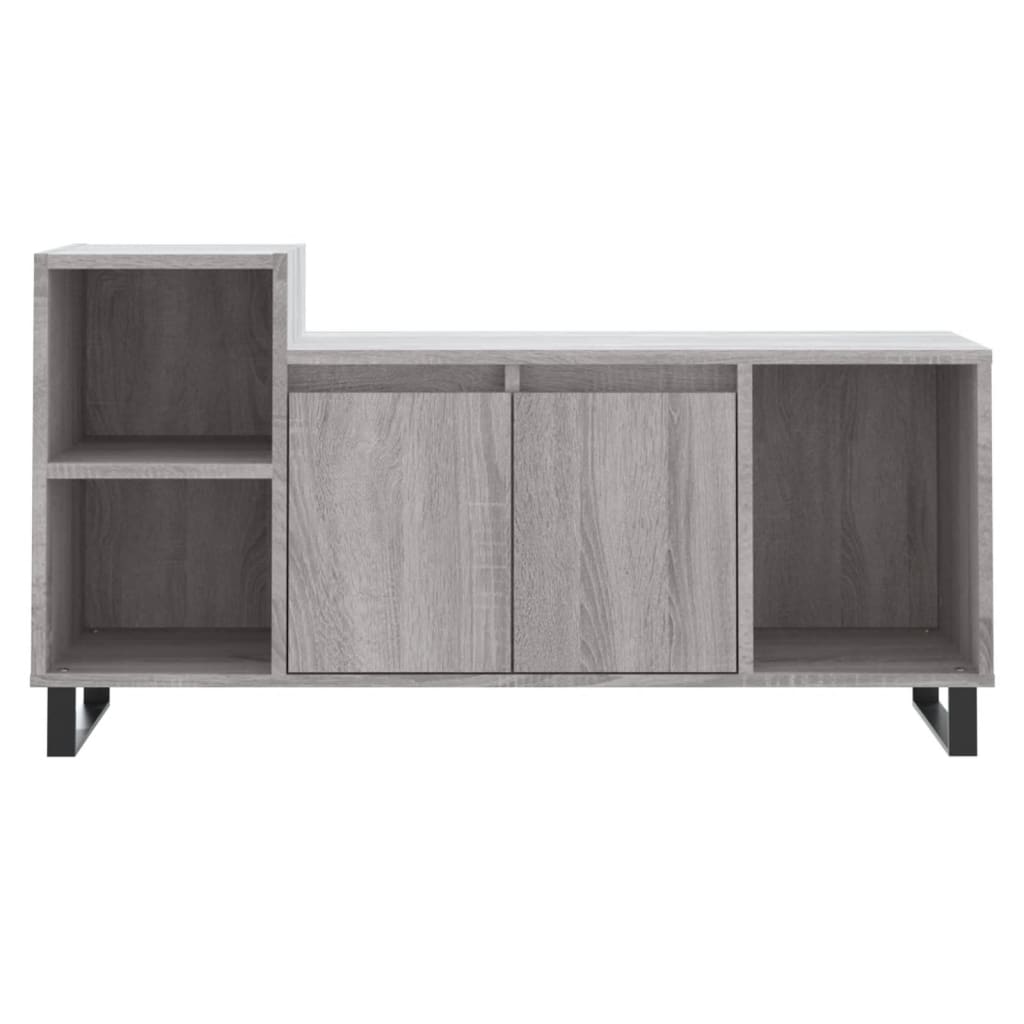 vidaXL Comodă TV, gri sonoma, 100x35x55 cm, lemn prelucrat vidaXL Comodă TV, gri sonoma, 100x35x55 cm, lemn prelucrat
