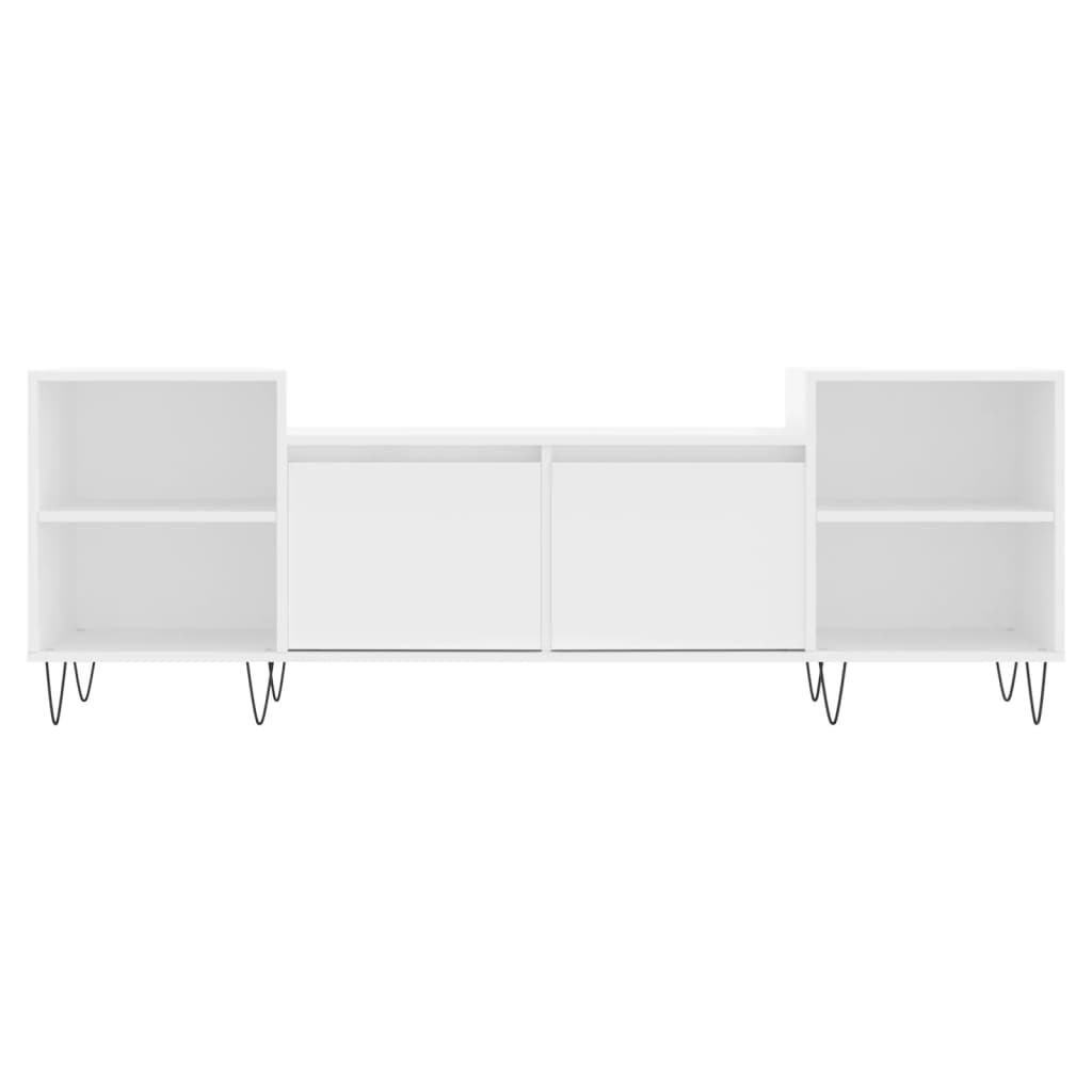 vidaXL Comodă TV, alb, 160x35x55 cm, lemn prelucrat vidaXL Comodă TV, alb, 160x35x55 cm, lemn prelucrat