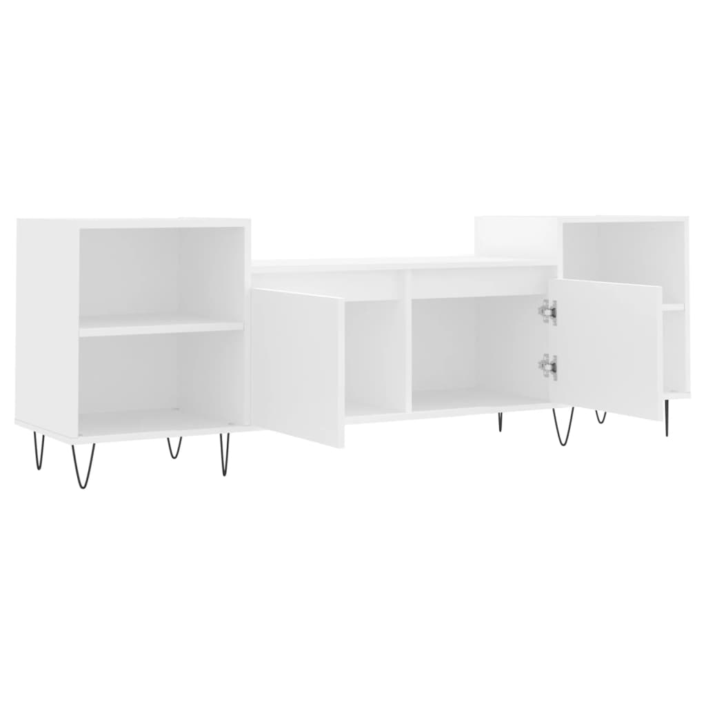 vidaXL Comodă TV, alb, 160x35x55 cm, lemn prelucrat vidaXL Comodă TV, alb, 160x35x55 cm, lemn prelucrat