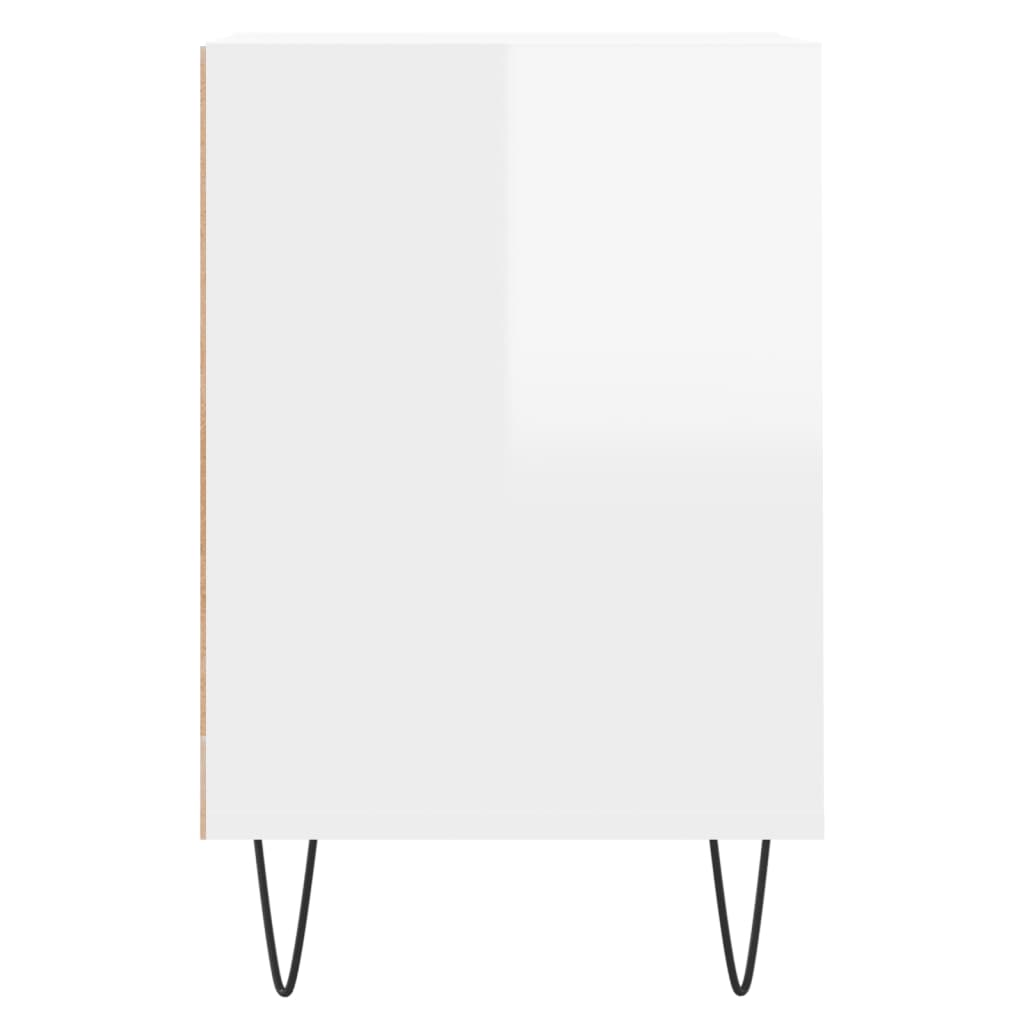 vidaXL Comodă TV, alb extralucios, 160x35x55 cm, lemn prelucrat vidaXL Comodă TV, alb extralucios, 160x35x55 cm, lemn prelucrat