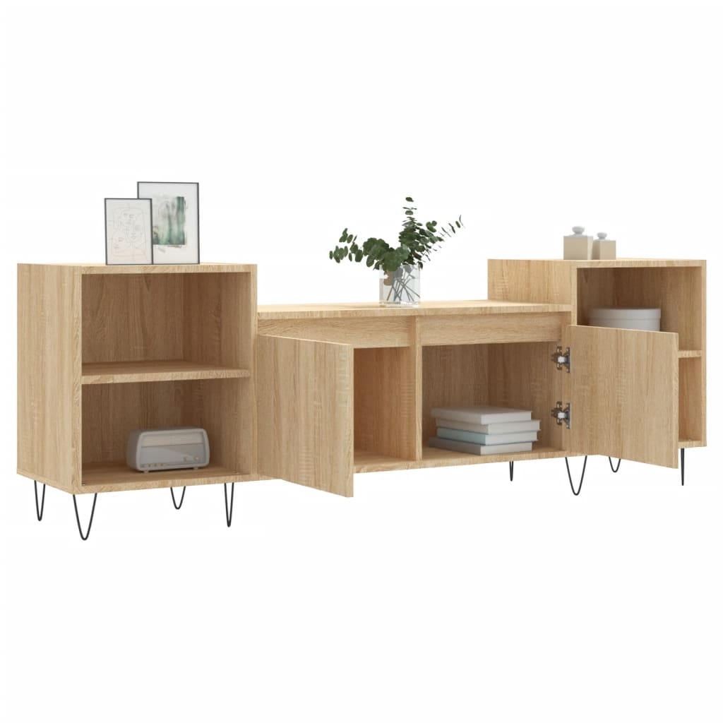 vidaXL Comodă TV, stejar sonoma, 160x35x55 cm, lemn prelucrat vidaXL Comodă TV, stejar sonoma, 160x35x55 cm, lemn prelucrat