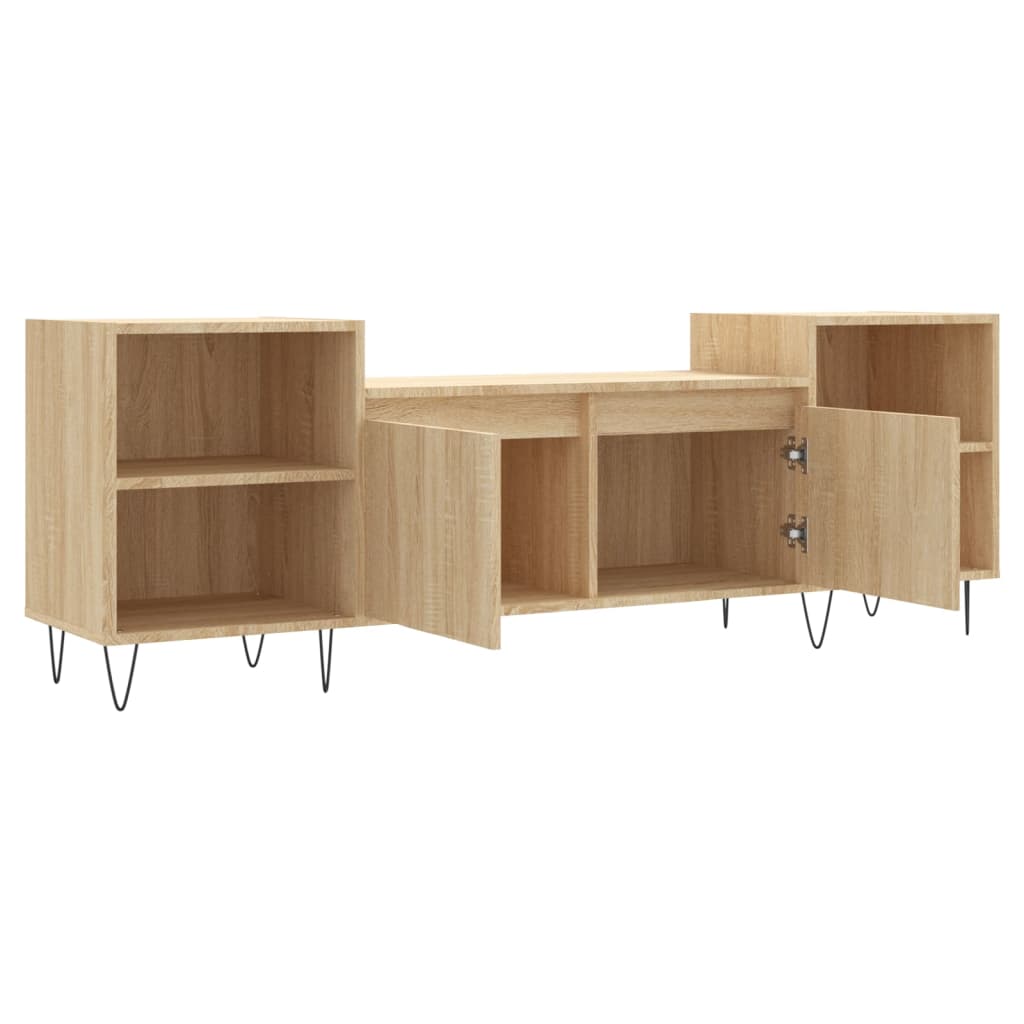 vidaXL Comodă TV, stejar sonoma, 160x35x55 cm, lemn prelucrat vidaXL Comodă TV, stejar sonoma, 160x35x55 cm, lemn prelucrat