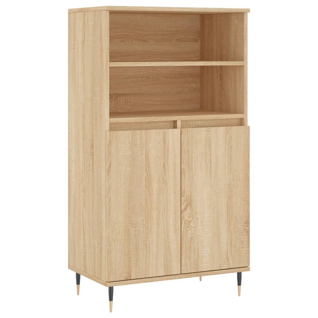 vidaXL Dulap înalt, stejar sonoma, 60x36x110 cm, lemn prelucrat
