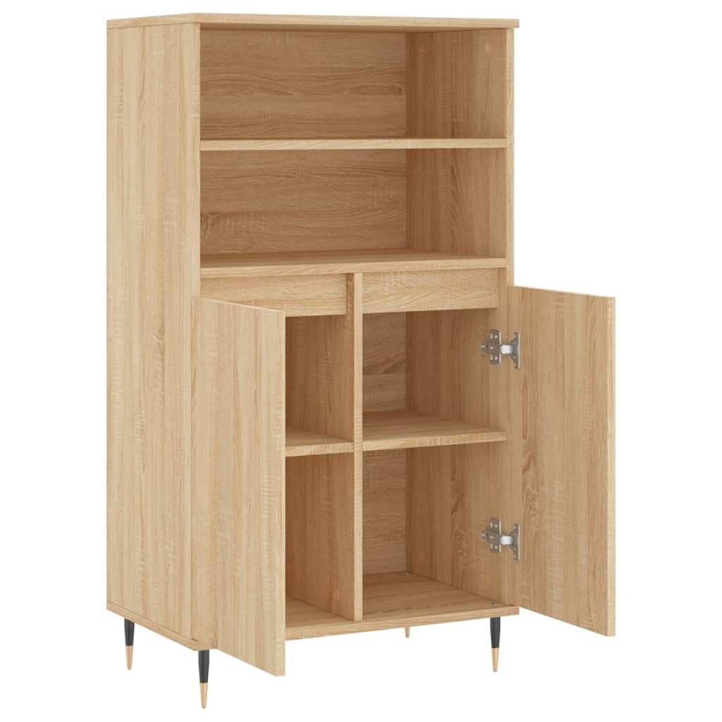 vidaXL Dulap înalt, stejar sonoma, 60x36x110 cm, lemn prelucrat