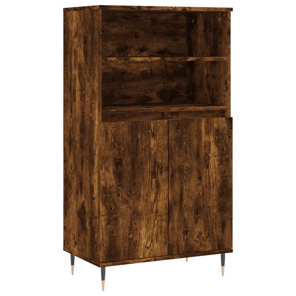 vidaXL Dulap înalt, stejar fumuriu, 60x36x110 cm, lemn prelucrat