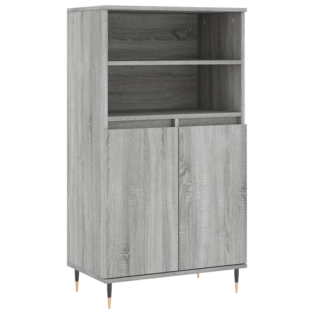vidaXL Dulap înalt, gri sonoma, 60x36x110 cm, lemn prelucrat