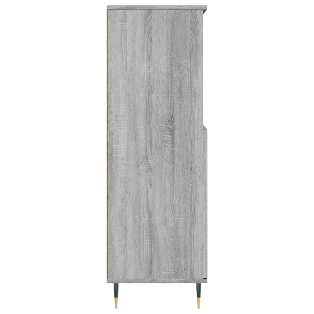 vidaXL Dulap înalt, gri sonoma, 60x36x110 cm, lemn prelucrat