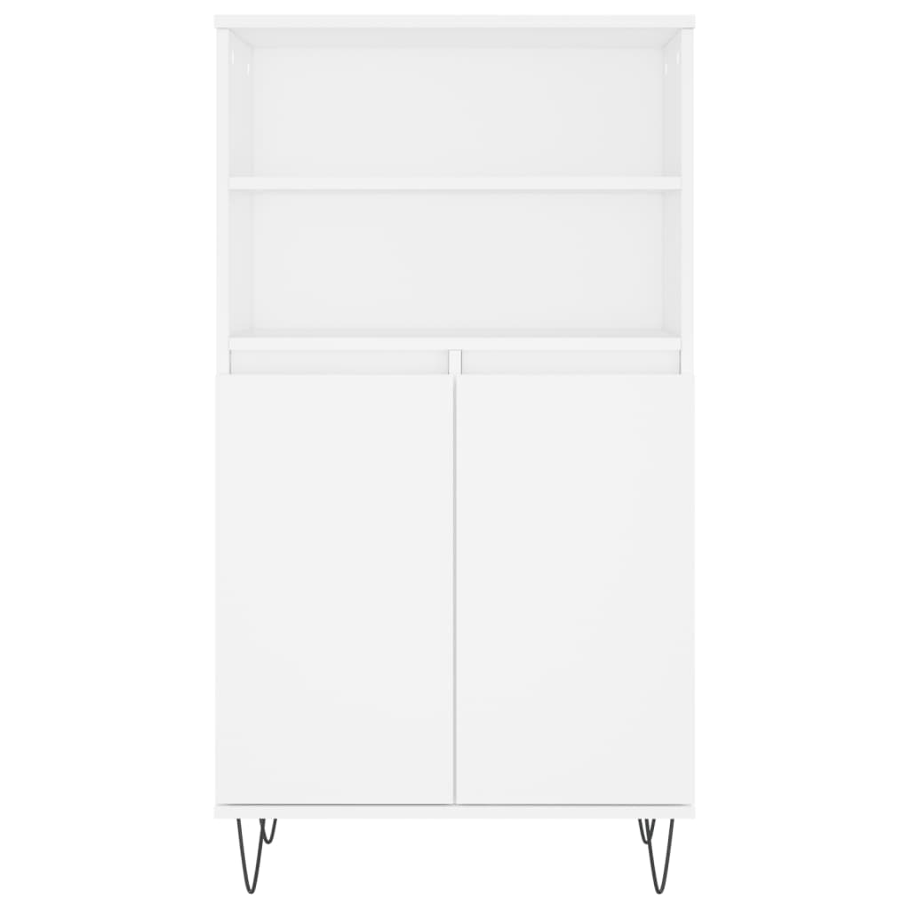 vidaXL Bufet înalt, alb, 60x36x110 cm, lemn prelucrat vidaXL Bufet înalt, alb, 60x36x110 cm, lemn prelucrat