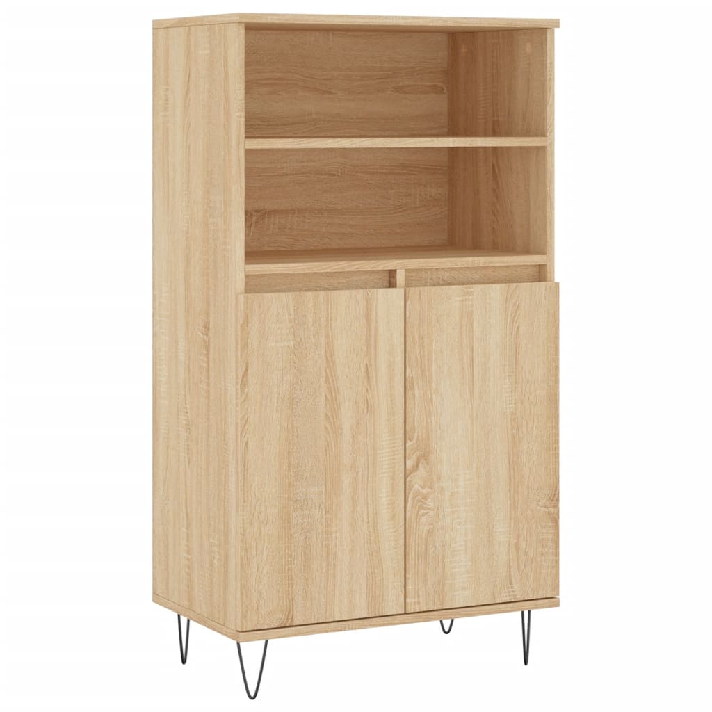 vidaXL Dulap înalt, stejar sonoma, 60x36x110 cm, lemn prelucrat