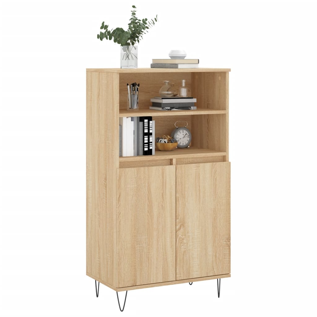 vidaXL Dulap înalt, stejar sonoma, 60x36x110 cm, lemn prelucrat