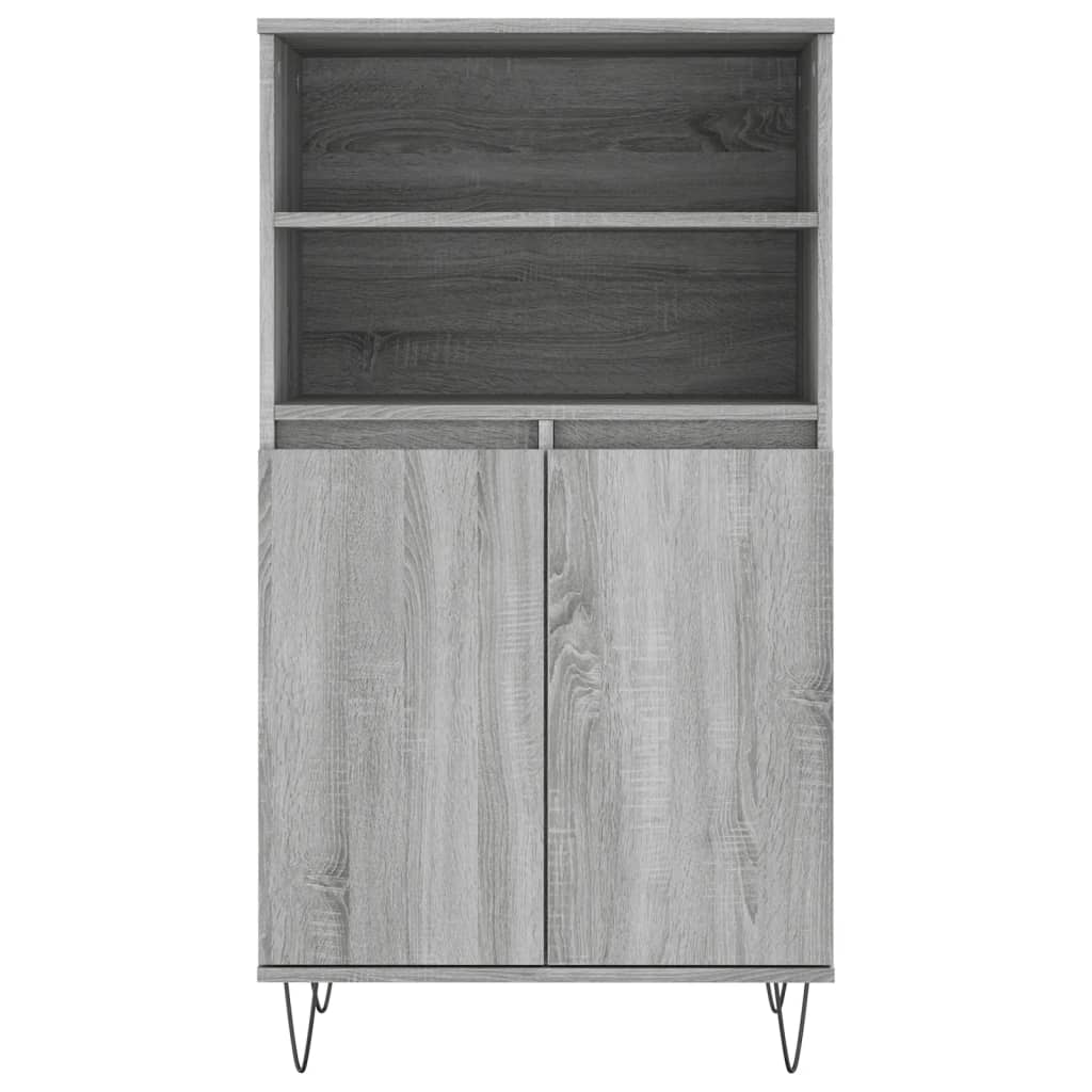 vidaXL Dulap înalt, gri sonoma, 60x36x110 cm, lemn prelucrat