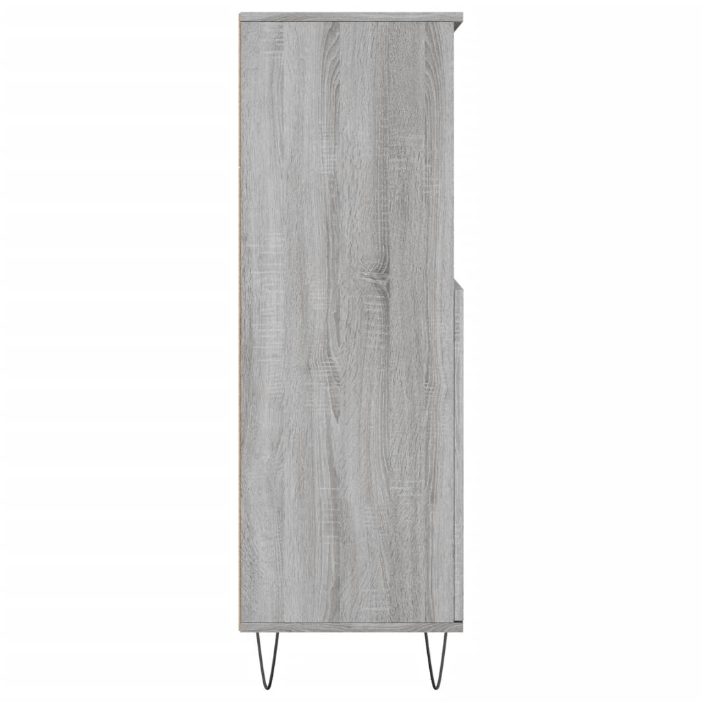 vidaXL Dulap înalt, gri sonoma, 60x36x110 cm, lemn prelucrat
