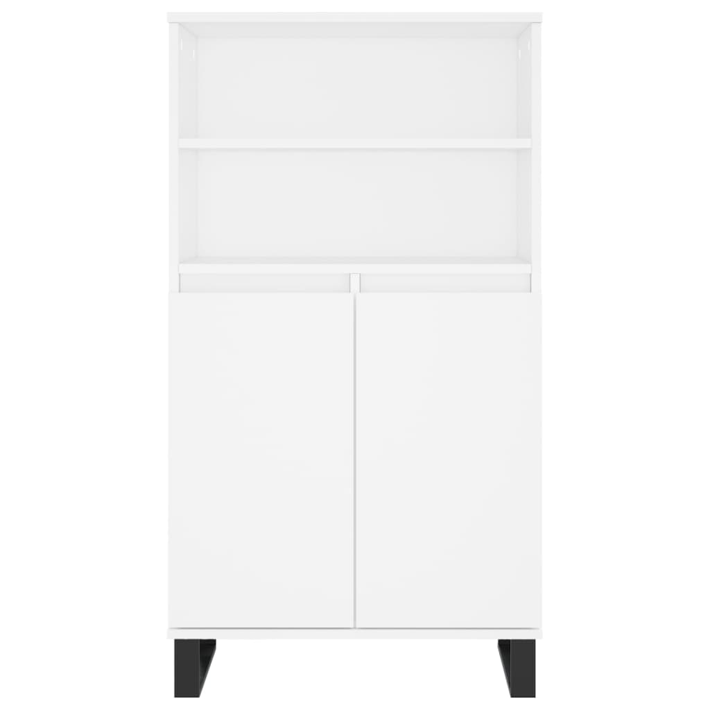 vidaXL Bufet înalt, alb, 60x36x110 cm, lemn prelucrat vidaXL Bufet înalt, alb, 60x36x110 cm, lemn prelucrat