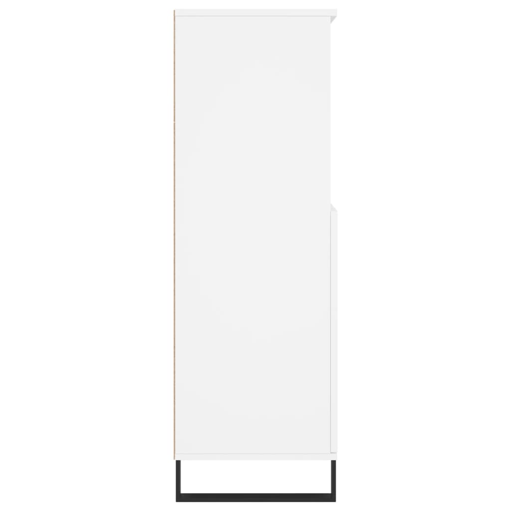 vidaXL Bufet înalt, alb, 60x36x110 cm, lemn prelucrat vidaXL Bufet înalt, alb, 60x36x110 cm, lemn prelucrat