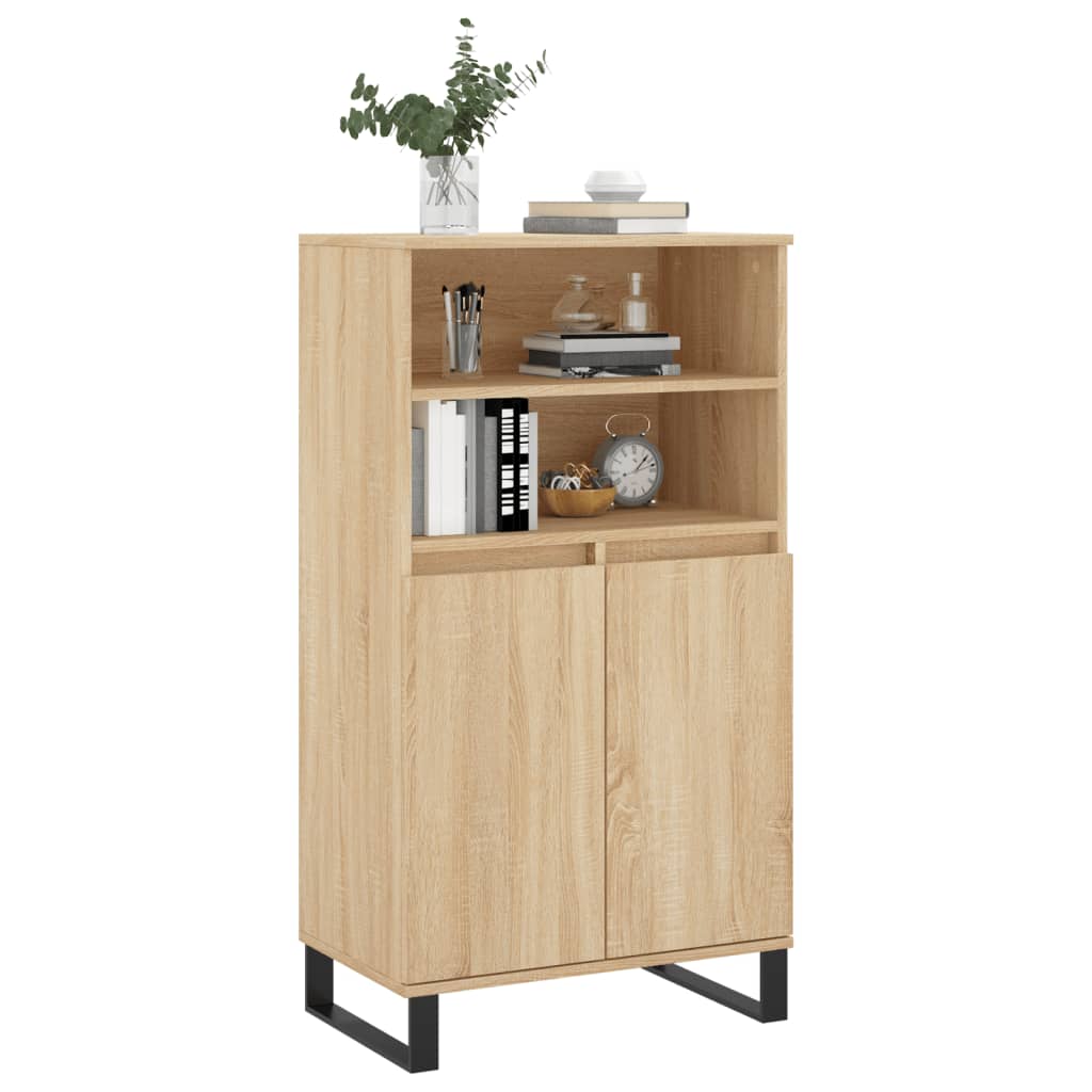 vidaXL Dulap înalt, stejar sonoma, 60x36x110 cm, lemn prelucrat